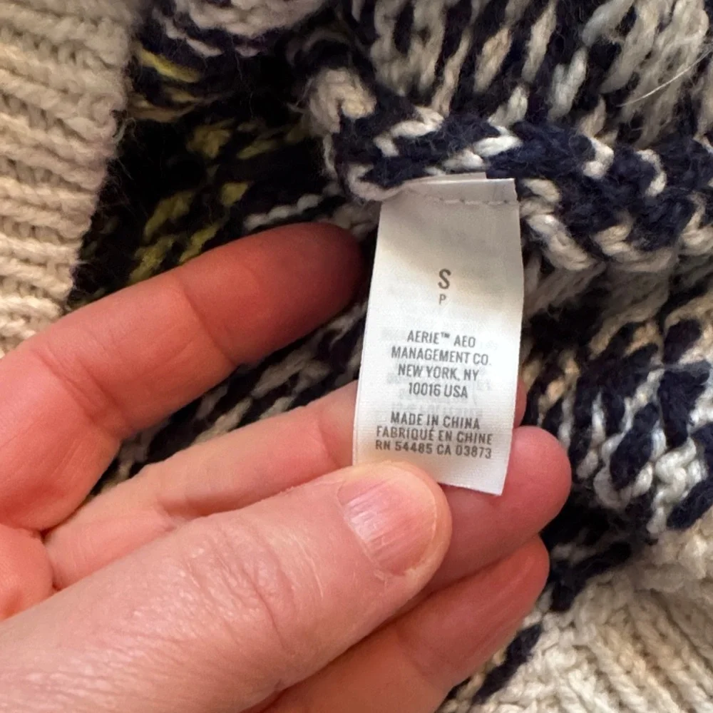 Aerie Multicolor Knit Sweater, Excellent Condition, Small - Picture 3 of 5